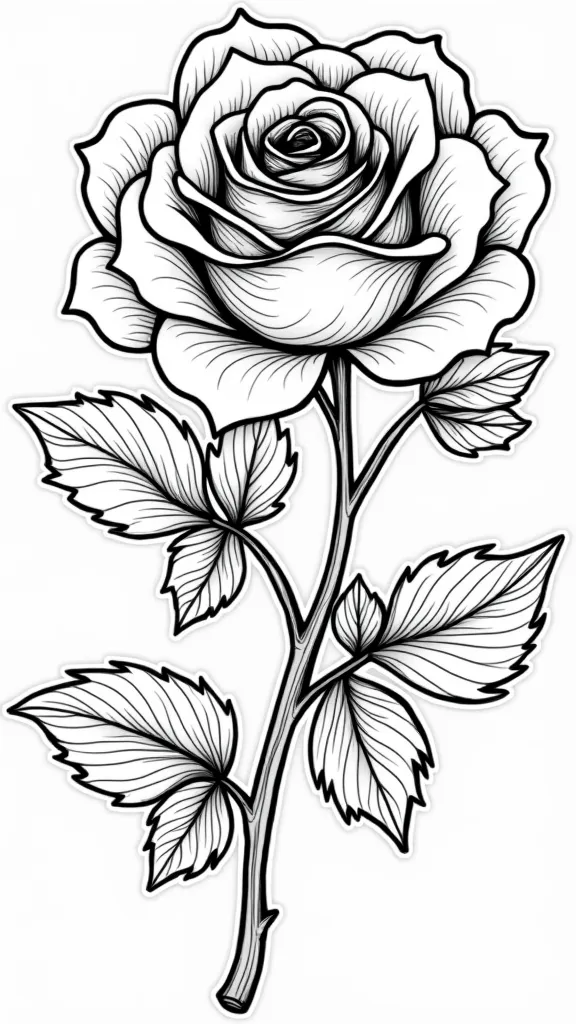 coloriages roses gratuites